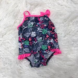 Osh Kosh Tropical Baby Girl One Piece Swimsuit